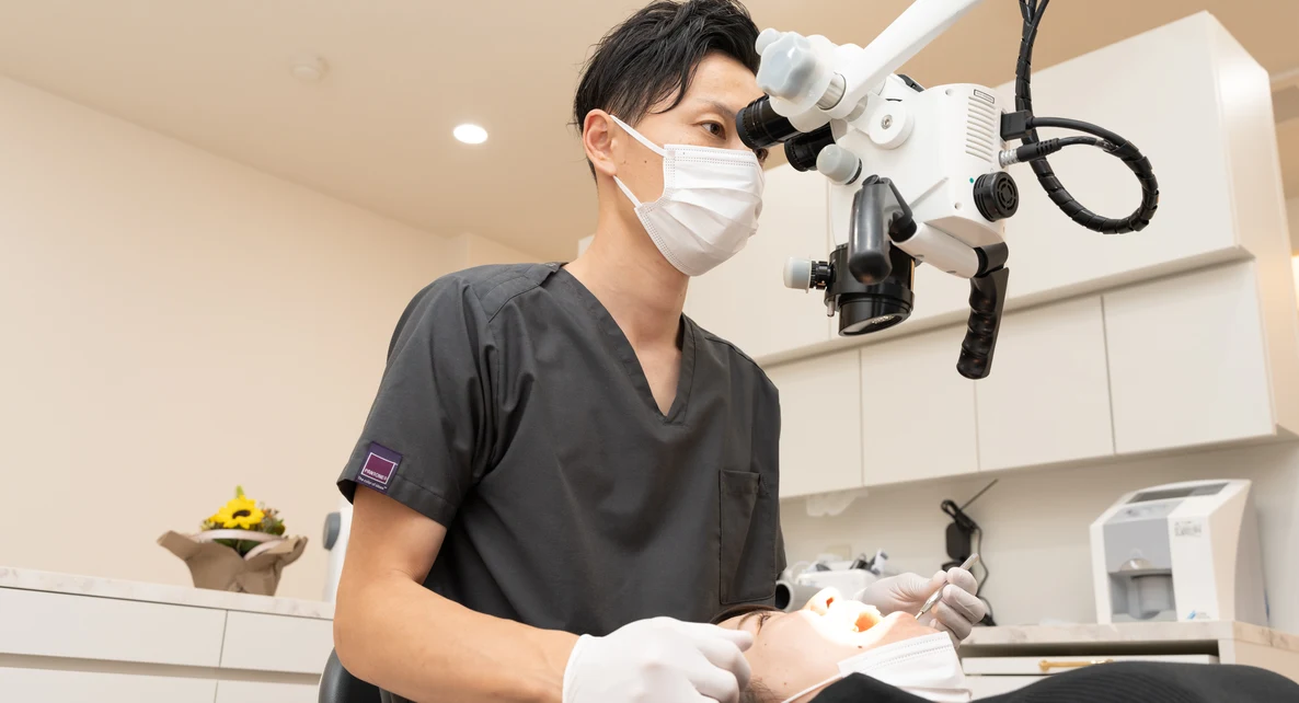 最新の医療設備による治療の様子