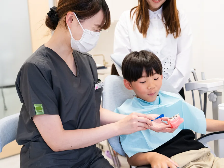 歯みがき指導の様子